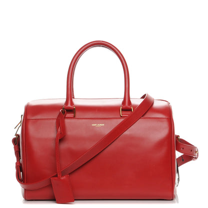 Saint Laurent Calfskin Classic Duffle 6 Red 1 of 8