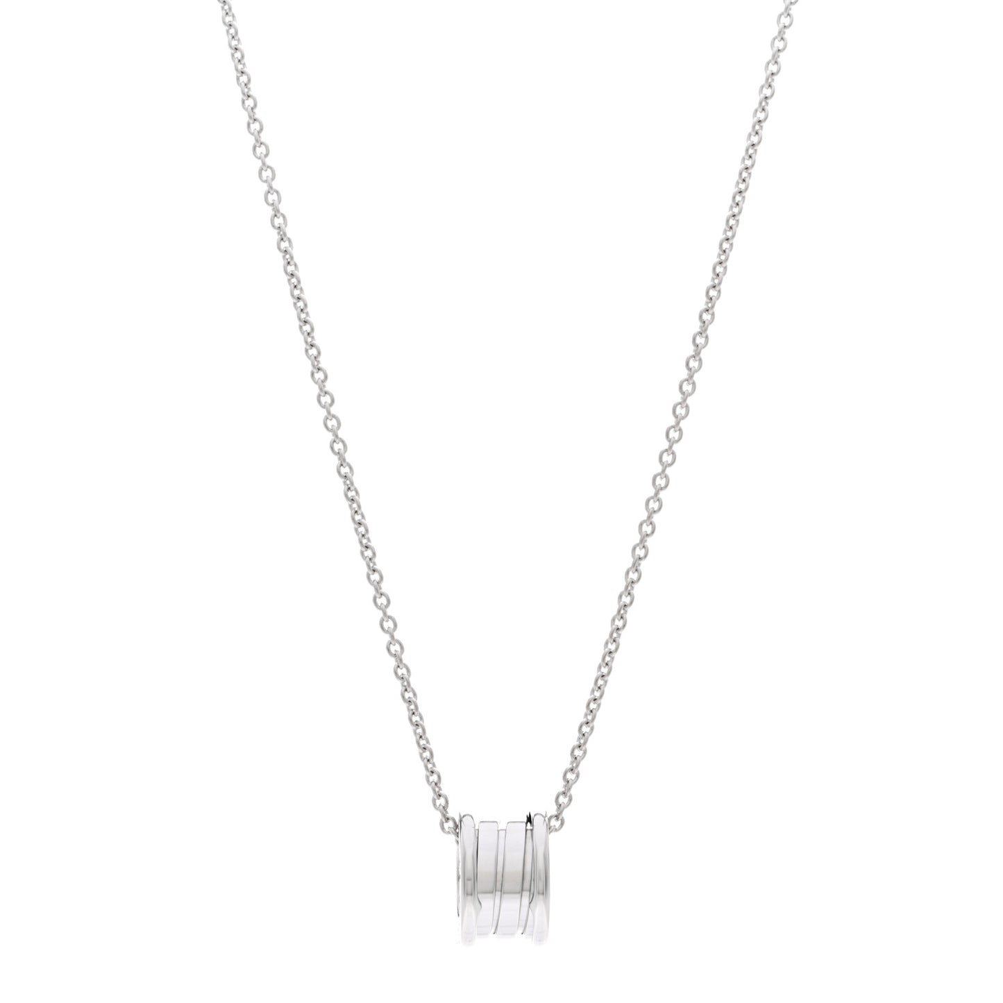 18K White Gold B.Zero1 Pendant Necklace