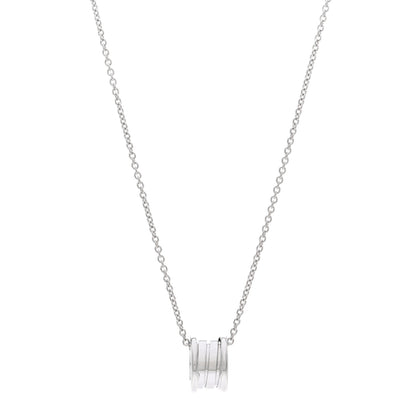 Bulgari 18K White Gold B.Zero1 Pendant Necklace 1 of 4