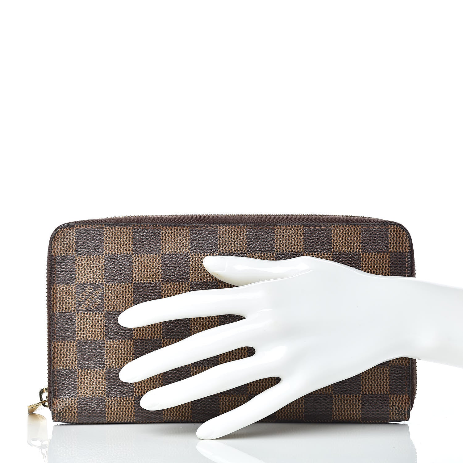 Louis Vuitton Damier Ebene Zippy Organizer Wallet 2 of 12