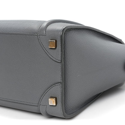 Celine Baby Drummed Calfskin Micro Luggage Kohl 9 of 11