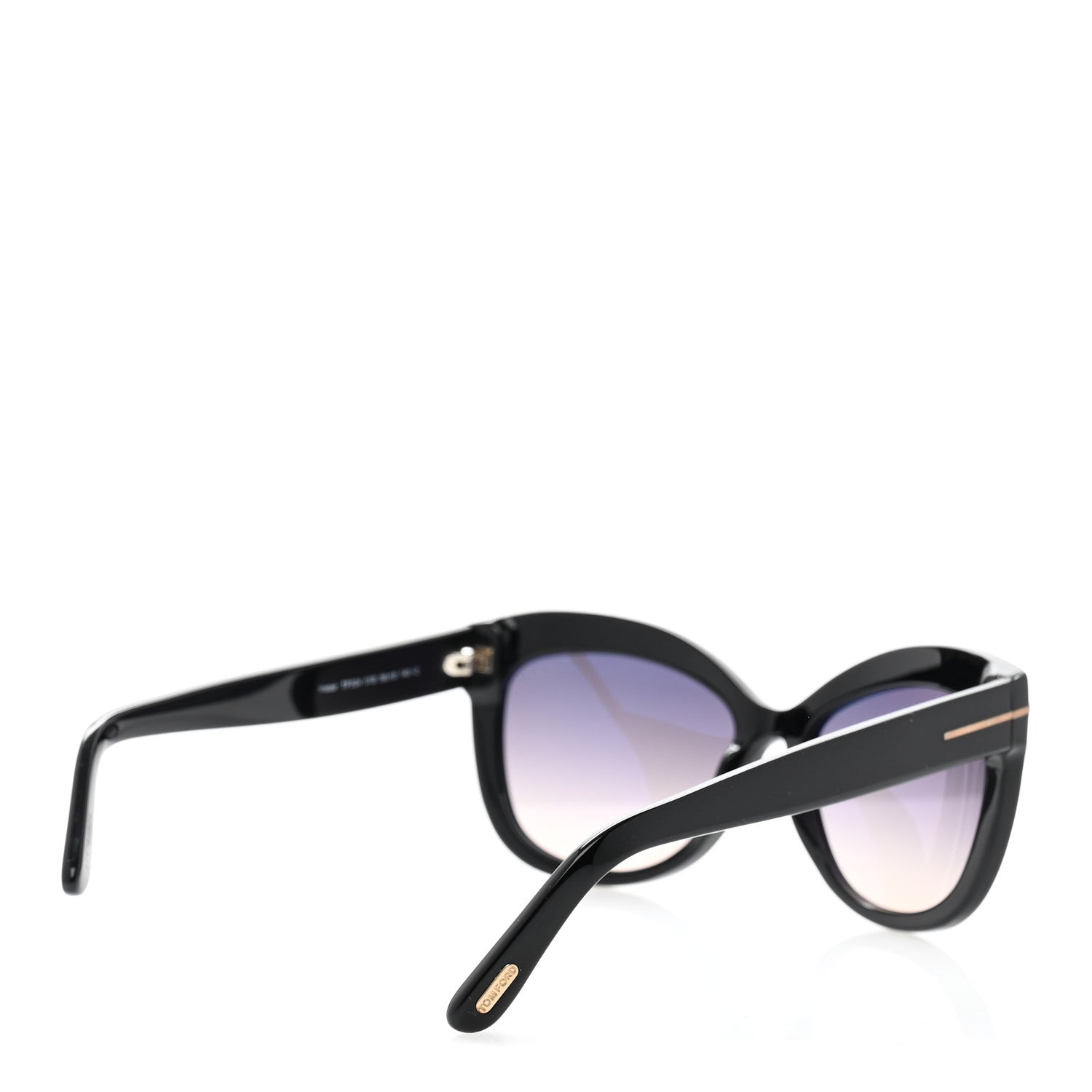Tom Ford Acetate Alistair Cat Eye Sunglasses TF524 Black 4 of 9