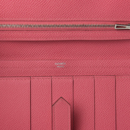 Hermes Epsom Bearn Gusset Wallet Rose Azalee 8 of 10