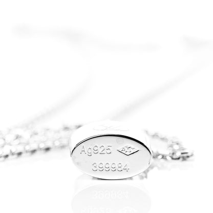 Louis Vuitton Sterling Silver Lockit Necklace 4 of 6