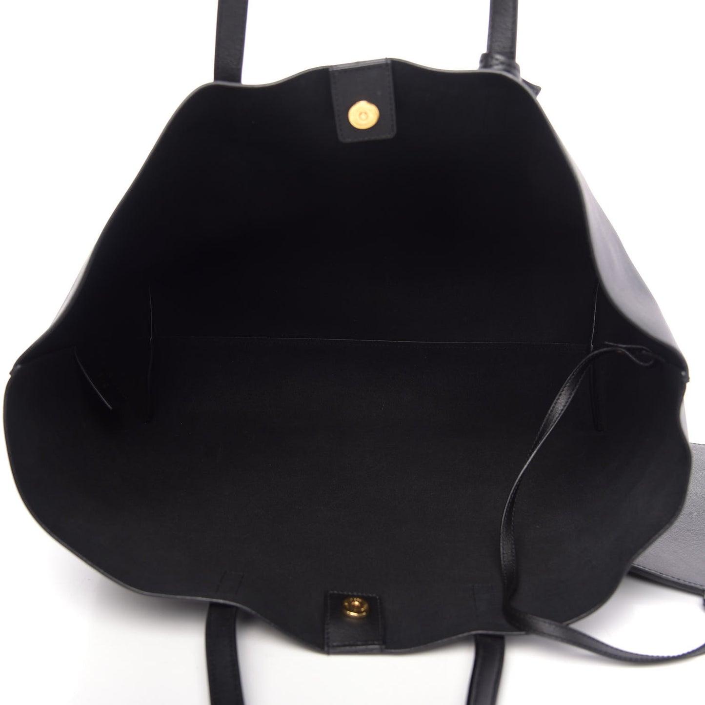 Calfskin Large Shopping Tote Black