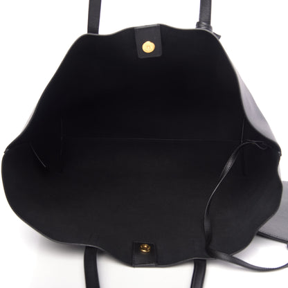 Saint Laurent Calfskin Large Shopping Tote Black 5 of 10
