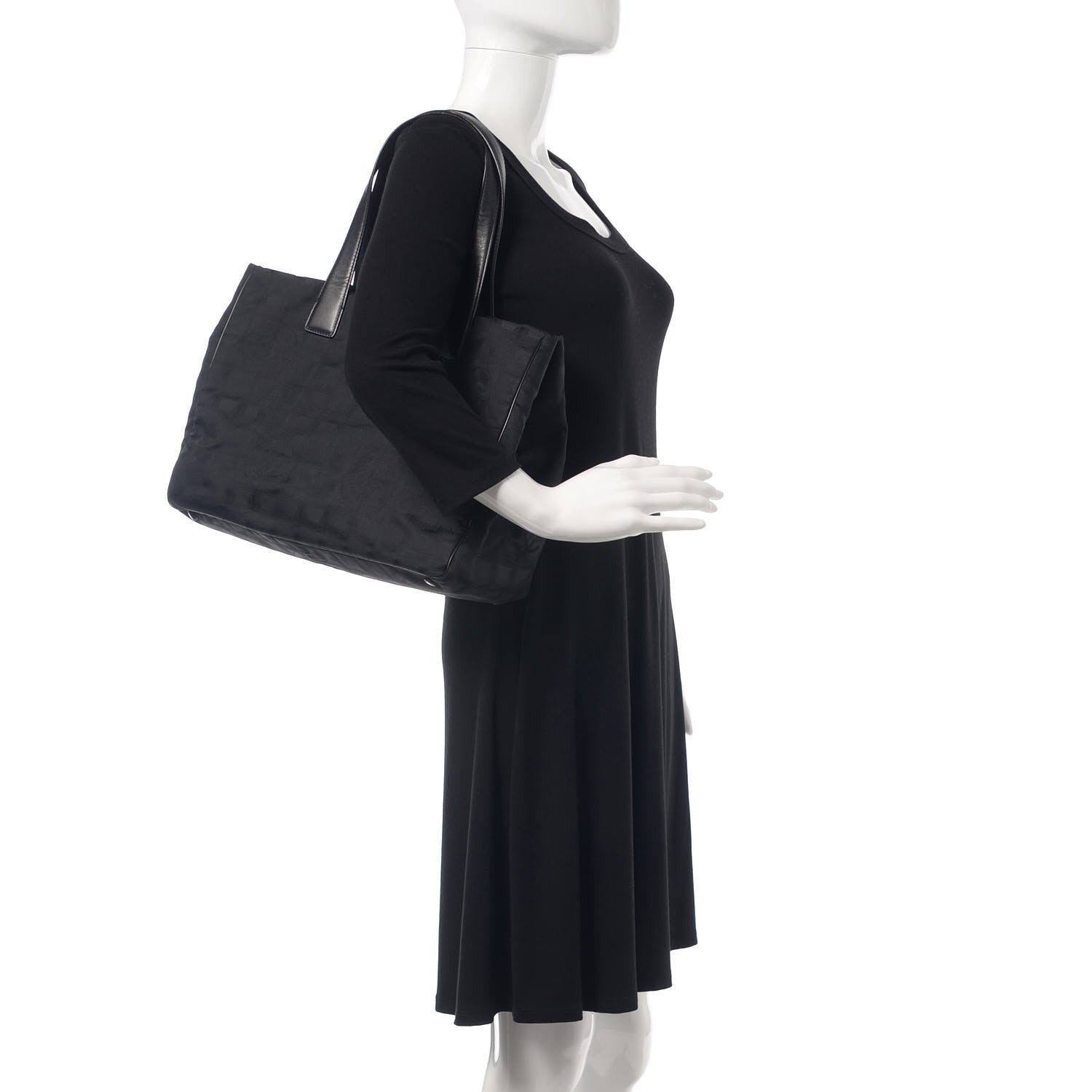 Chanel Nylon Large Travel Tote Black 2 of 13