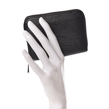 Louis Vuitton Epi Zippy Coin Purse Black 2 of 7