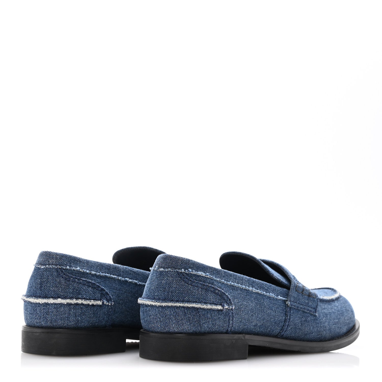 Miu Miu Denim Penny Loafer 38 Denim 5 of 11