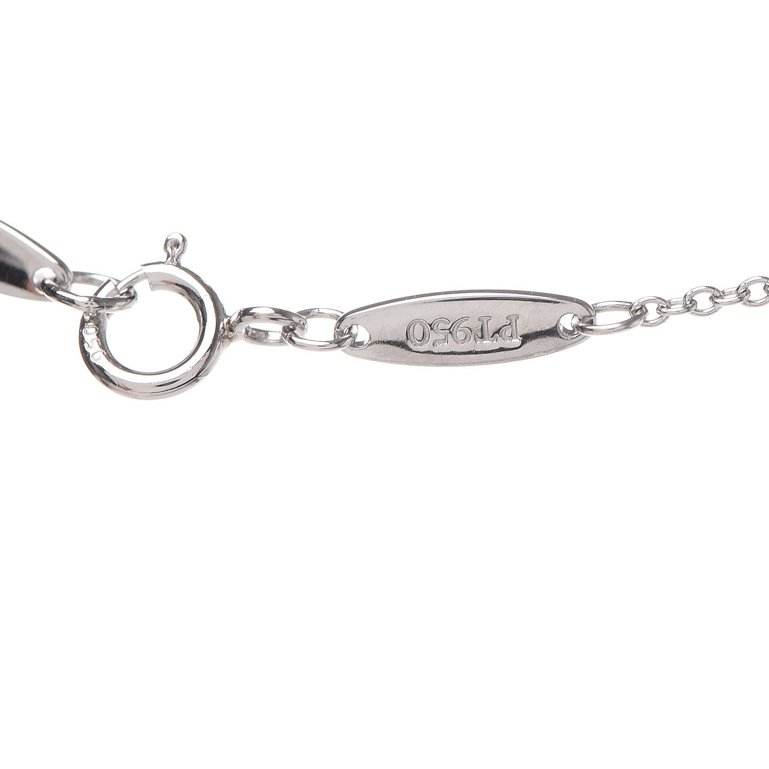 Tiffany Platinum Diamond .14ct Elsa Peretti Diamonds by the Yard Pendant Necklace 7 of 7