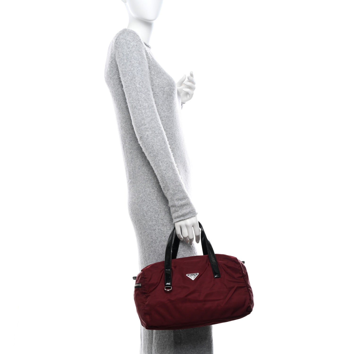 Prada Tessuto Nylon Duffel Granato 2 of 12