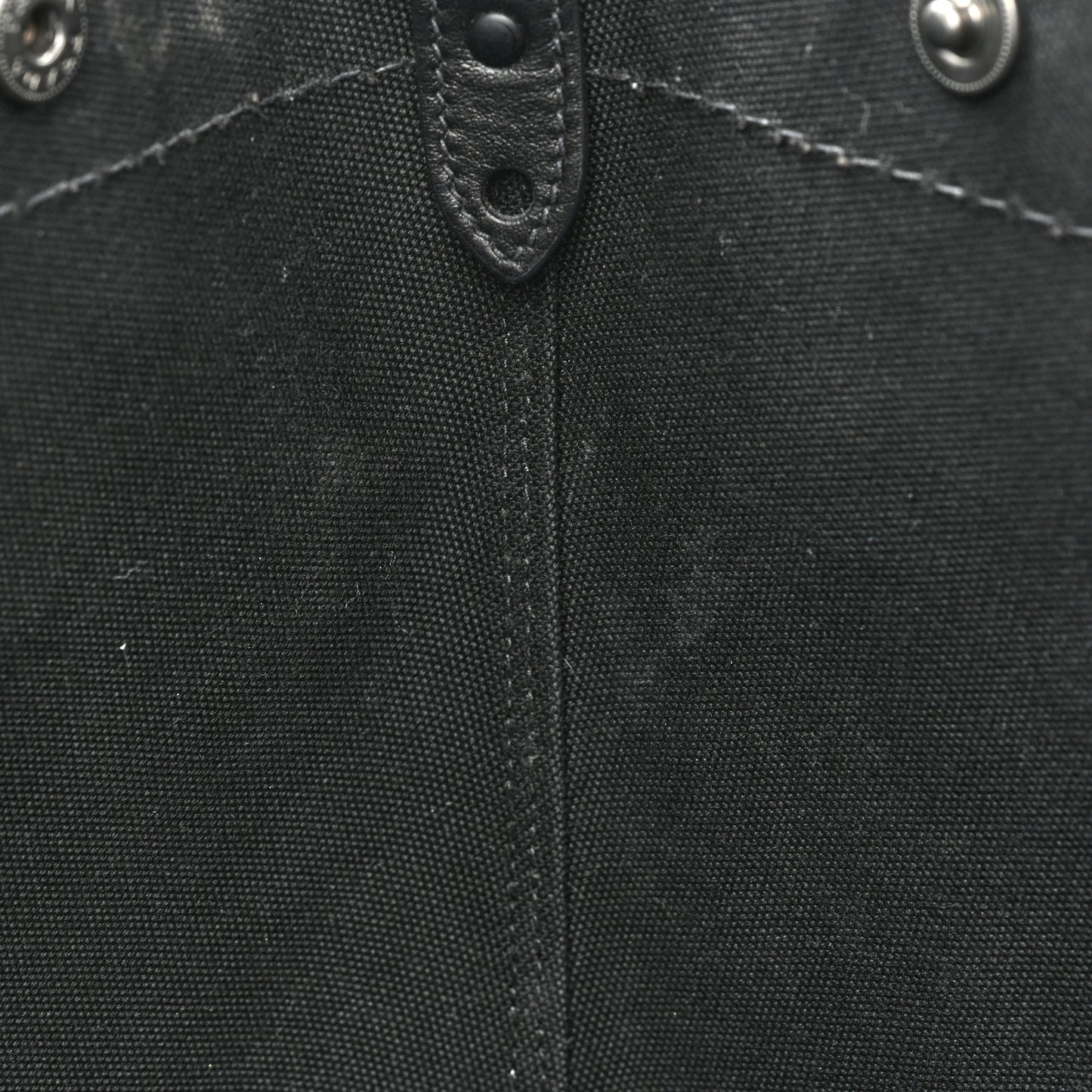 Denim Calfskin Logo Shopping Tote Blue