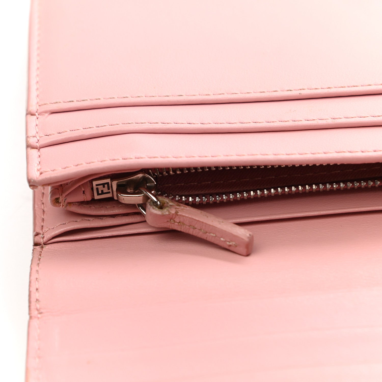 Fendi Vitello Century Hypnoteyes Continental Wallet Bubblegum 14 of 14