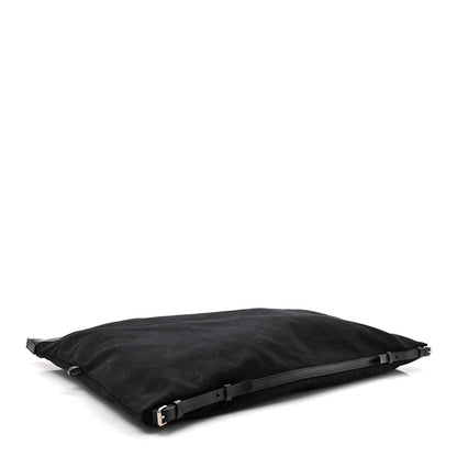 Saint Laurent Canvas Calfskin Embossed Large Convertible ID Bag Black 3 of 11