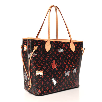 Louis Vuitton Catogram Neverfull MM Marron 4 of 10