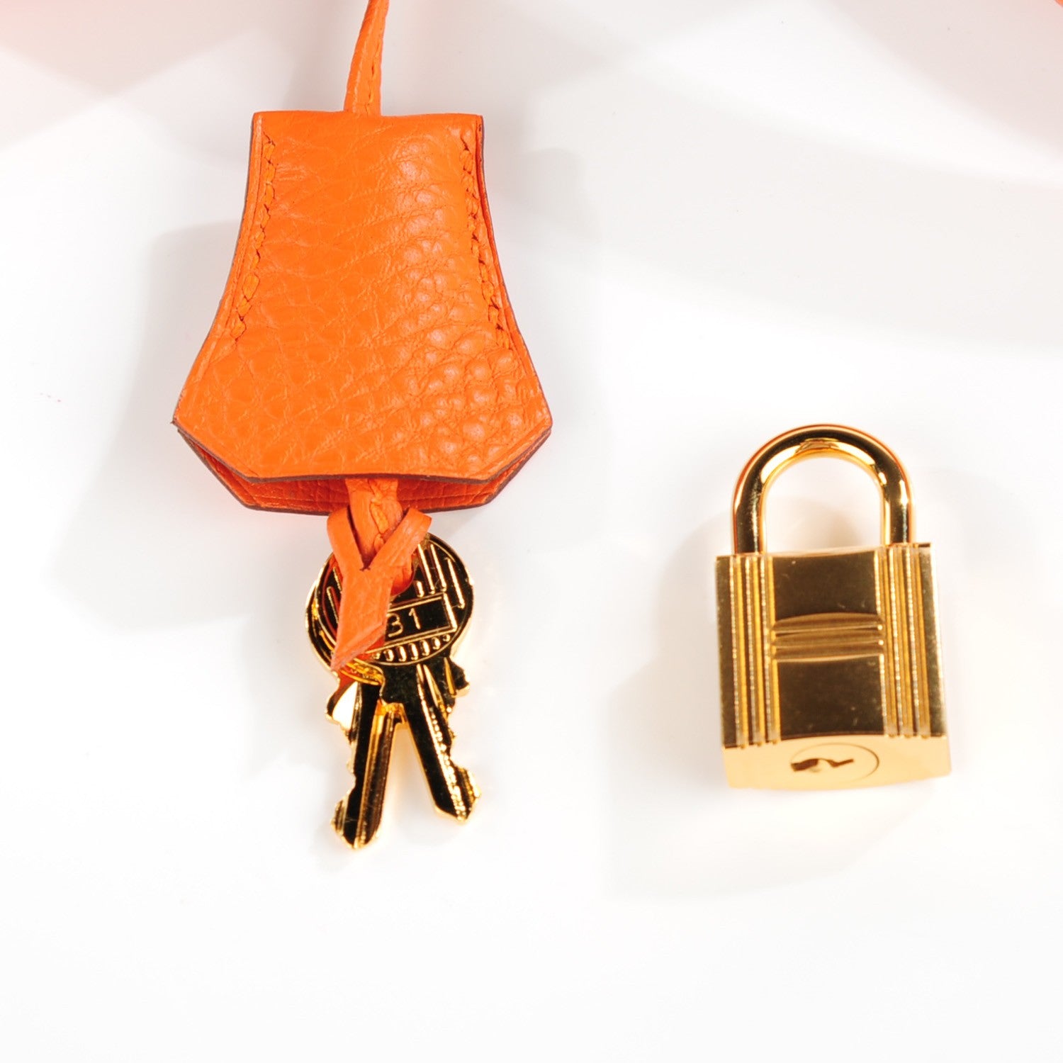 Hermes Togo Birkin 35 Orange 16 of 19