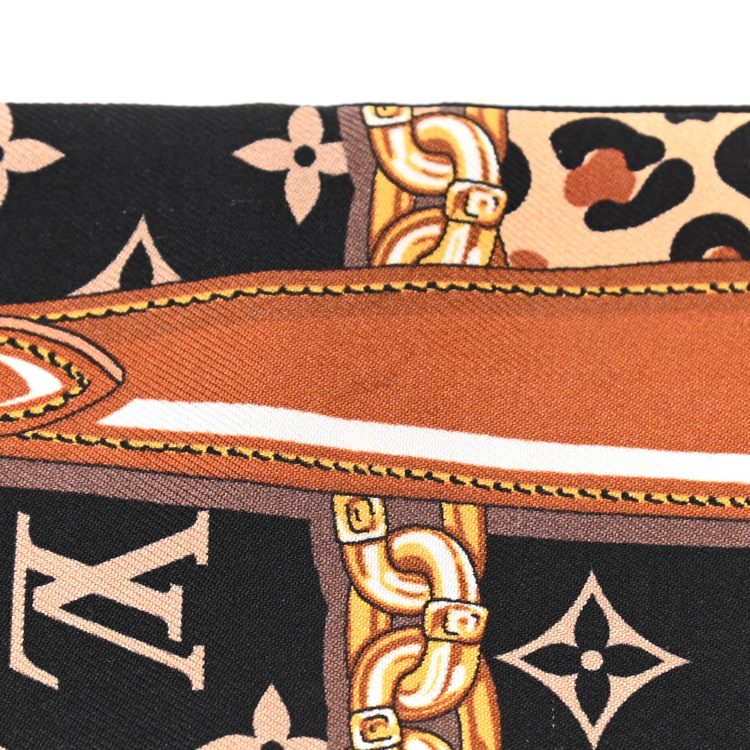 Louis Vuitton Silk Monogram Wild At Heart Bandeau Black 5 of 5