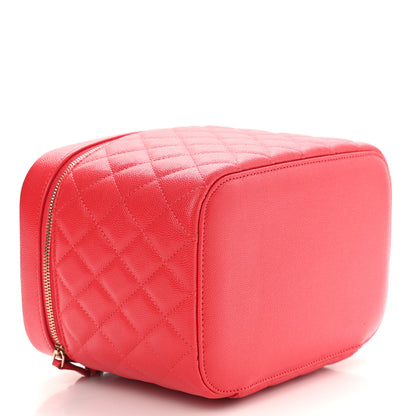 Chanel Caviar Quilted Large Vanity Pouch Red 4 of 7