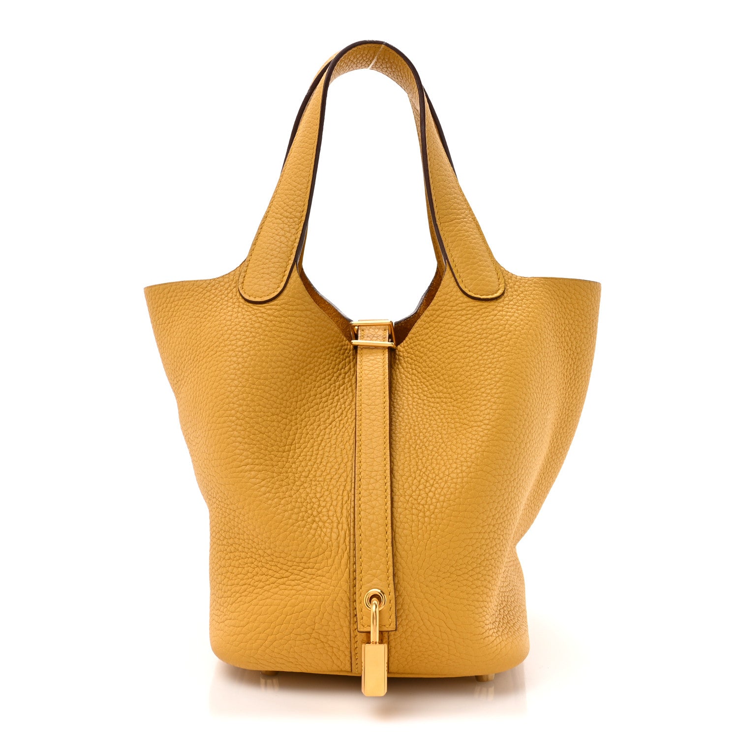 Hermes Taurillon Clemence Picotin Lock 18 PM Jaune Ambre 1 of 11