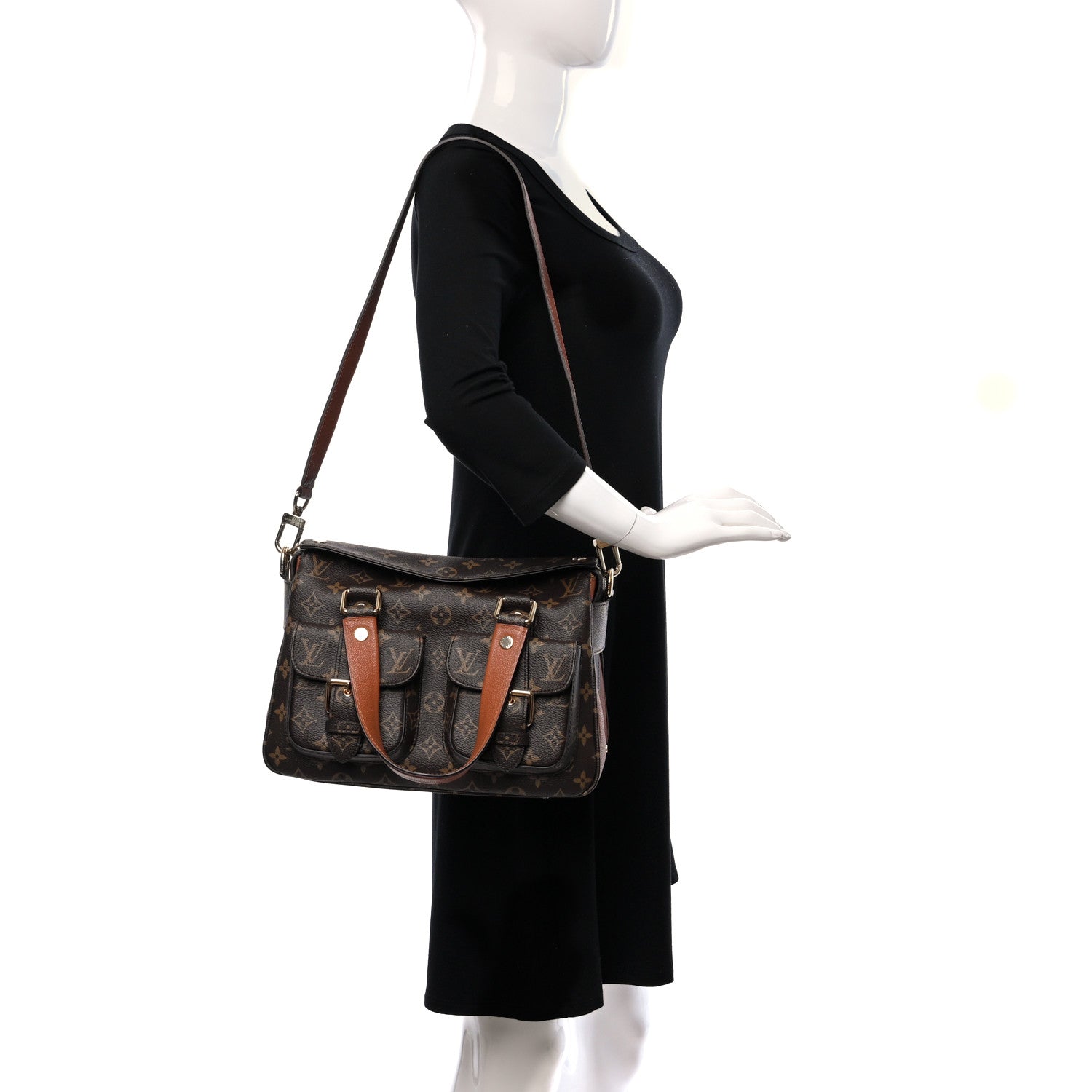 Louis Vuitton Monogram Manhattan NM Caramel 2 of 9