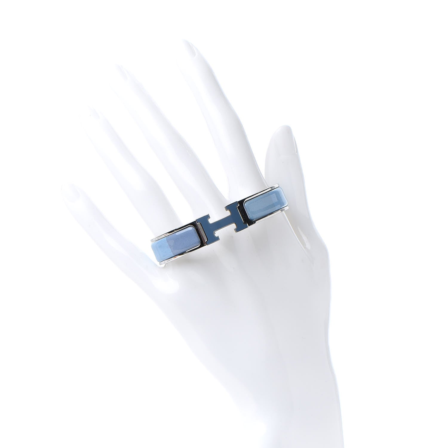 Hermes Enamel Narrow Clic Clac H Rainbow Bracelet PM Rainbow Bleu 2 of 7