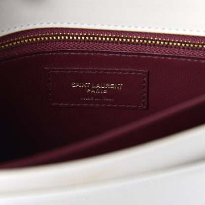 Saint Laurent Calfskin Monogram Cassandra Clasp Bag Porcellana 5 of 14