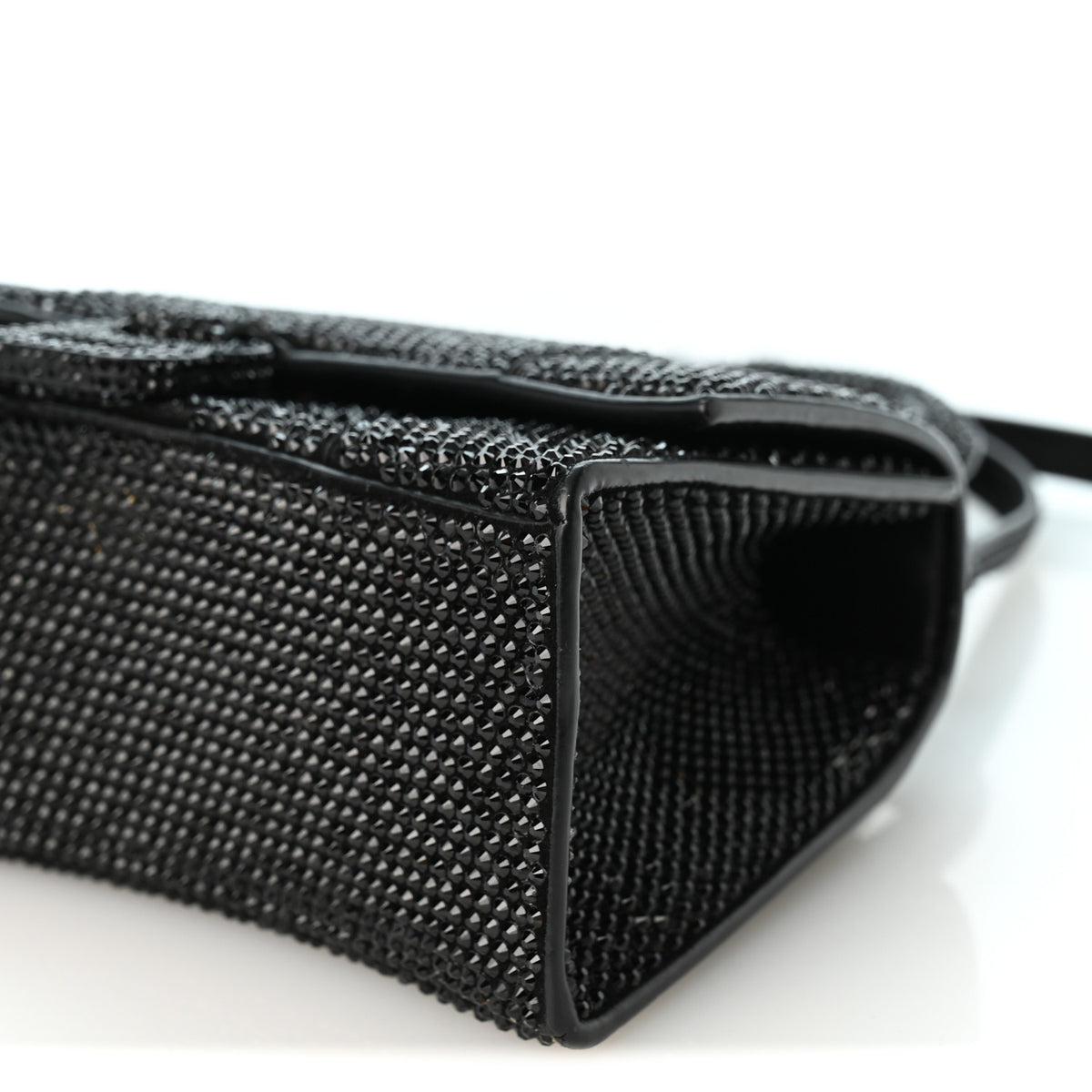 Balenciaga Strass Suede Hourglass Top Handle Bag XS Black Jet 10 of 12