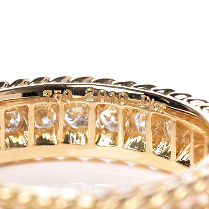 Christian Dior 18K Yellow Gold Diamond Eternity Band Ring 51 5.75 5 of 5