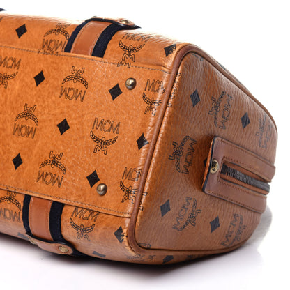 MCM Visetos Boston Bag Cognac 9 of 15