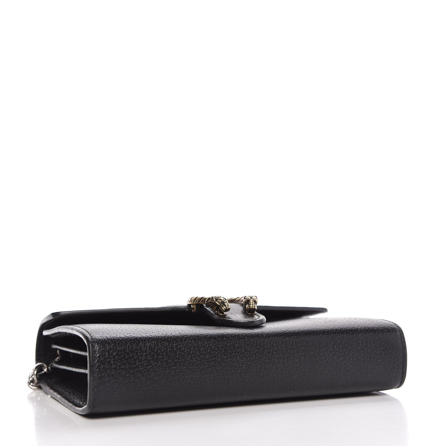 Calfskin Web Mini Dionysus Chain Wallet Black
