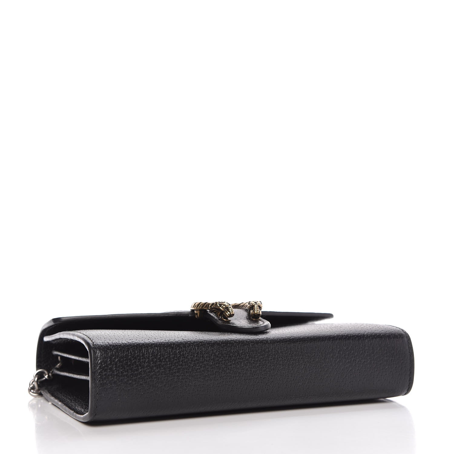 Gucci Calfskin Web Mini Dionysus Chain Wallet Black 4 of 10
