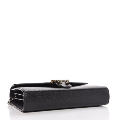Gucci Calfskin Web Mini Dionysus Chain Wallet Black 4 of 10