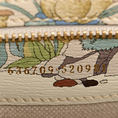Gucci New Shangai Calfskin Tiger Savanah Small Jackie 1961 Hobo Chalky White Multicolor 7 of 12
