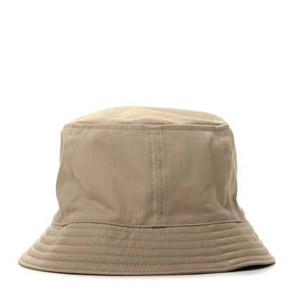 Hermes Gabardine Cotton Calvi Bucket Hat 56 Beige Toast 1 of 9