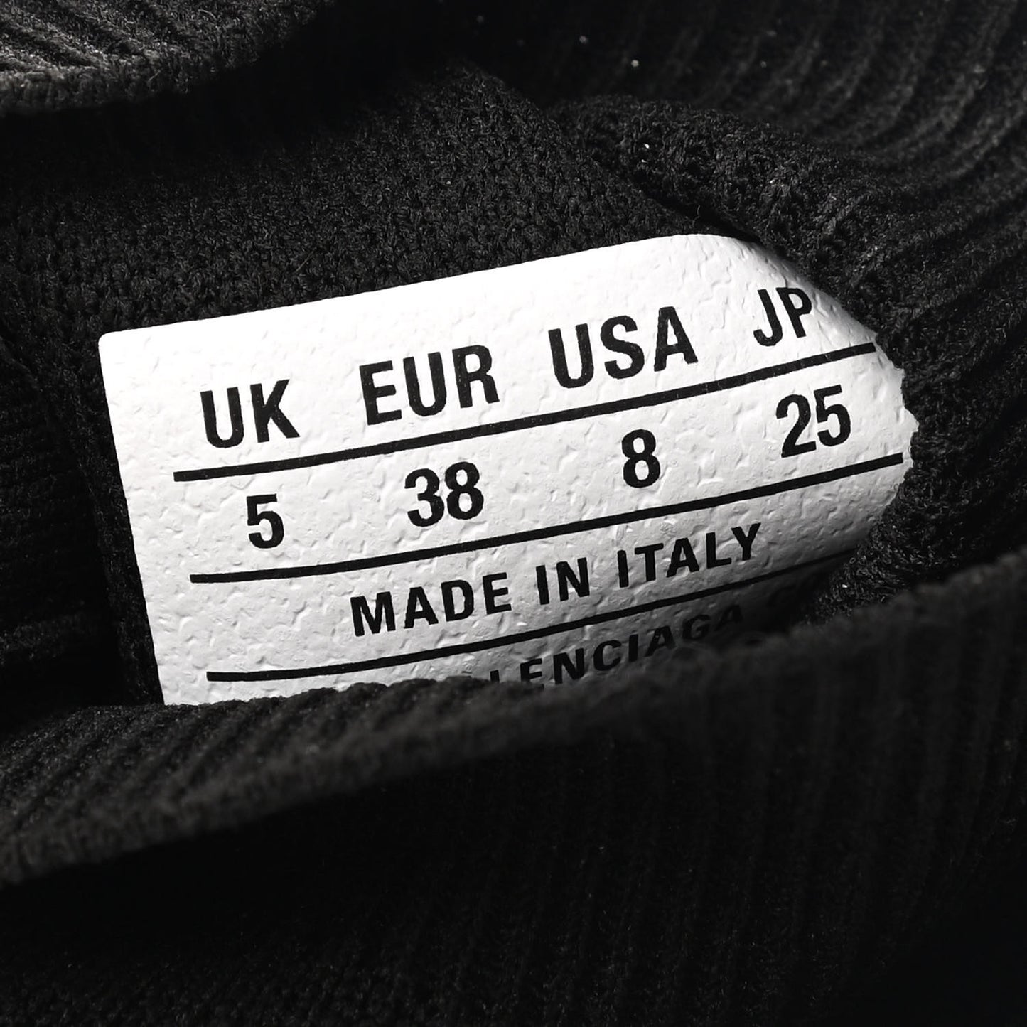 Neoprene Knit Womens Speed Sneakers 38 Black White