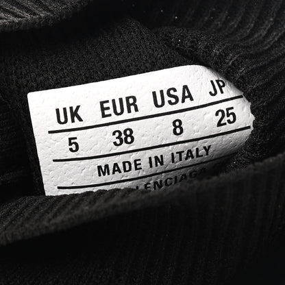 Balenciaga Neoprene Knit Womens Speed Sneakers 38 Black White 8 of 9