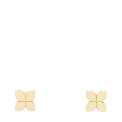 Roberto Coin 18K Yellow Gold Love in Verona Flower Stud Earrings 1 of 5