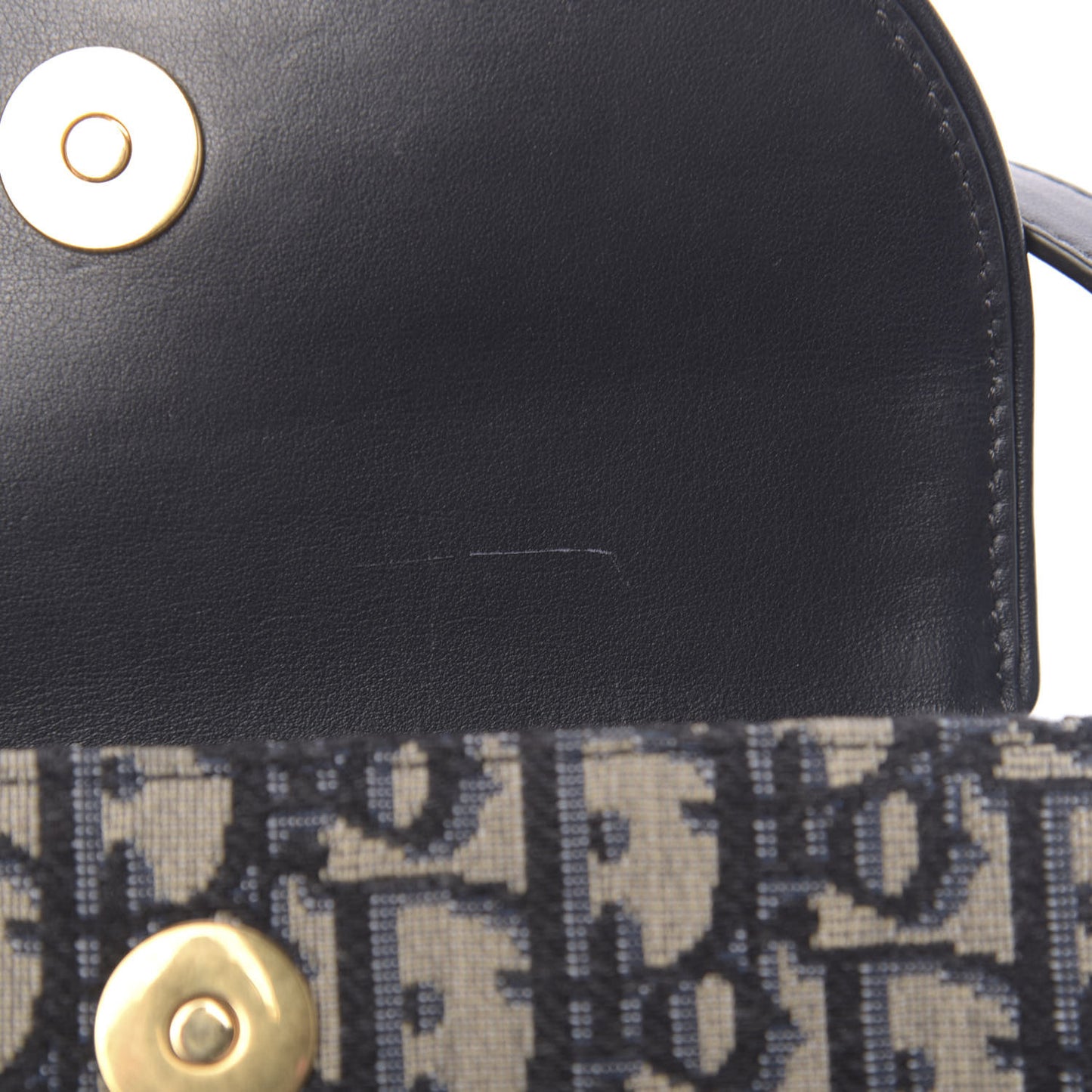 Oblique Saddle Belt Bag Blue