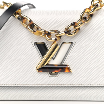 Louis Vuitton Epi Tortoiseshell Twist Shoulder Bag MM Black White 12 of 27