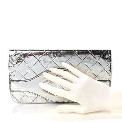 Chanel Metallic Crumpled Calfskin Small 31 Pouch Silver 2 of 9