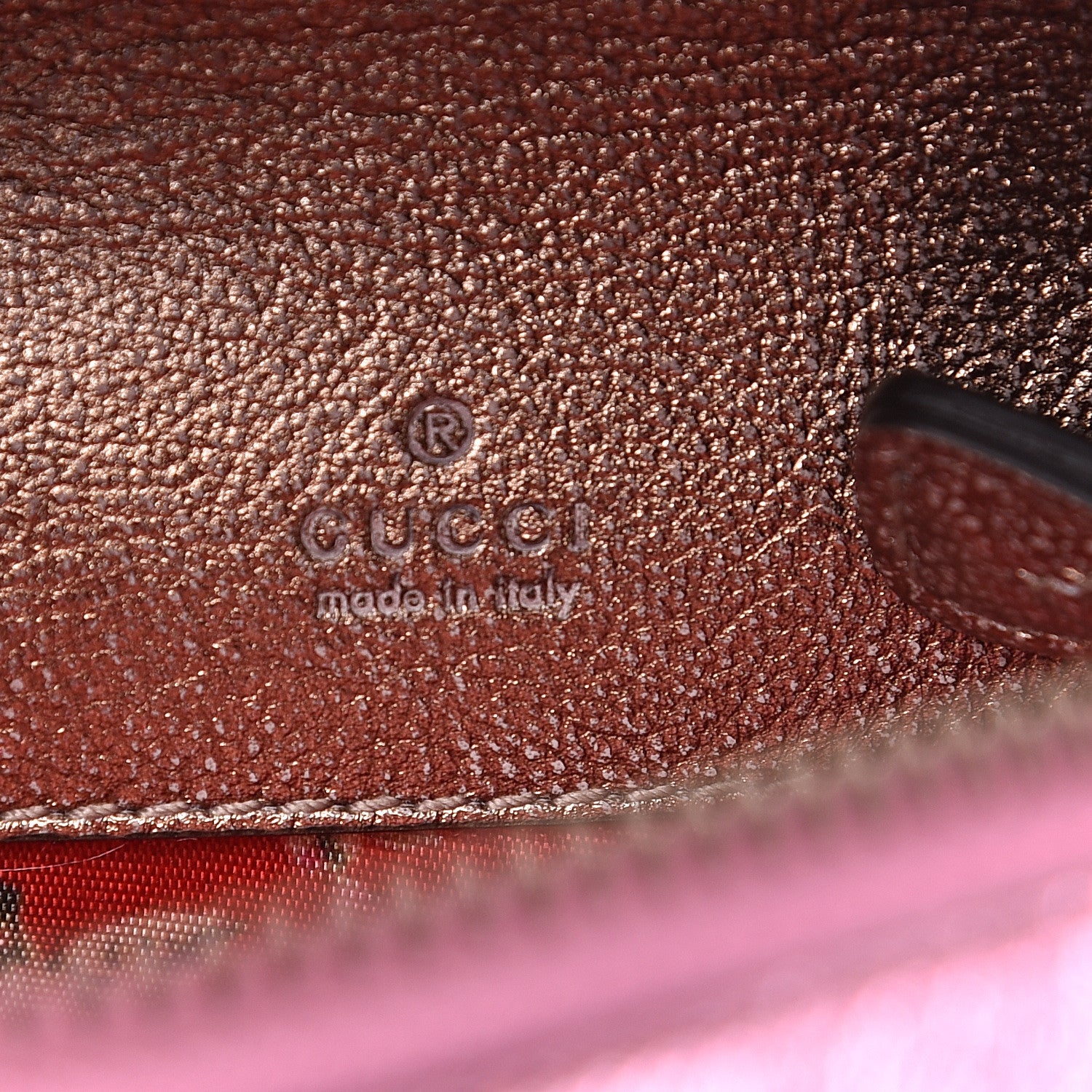 Gucci Laminated Nappa Trapuntata Mini Zumi Dome Shoulder Bag Rosa Lago Rame 6 of 9