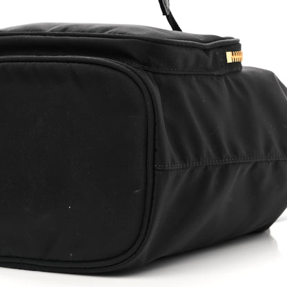 Prada Saffiano Tessuto Nylon Mini Bucket Crossbody Bag Black 11 of 12