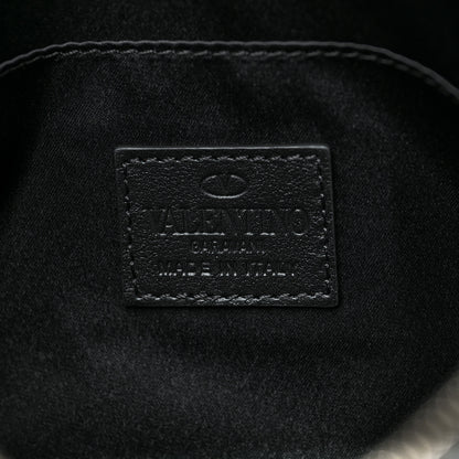 Valentino Garavani Vitello Studded Always Zip Pouch Black 6 of 9