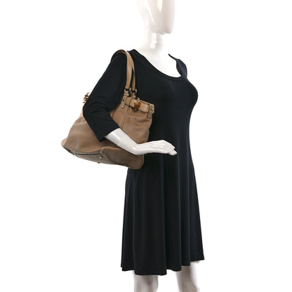 Gucci Diamante Medium Bamboo Buckle Tote Beige 2 of 12