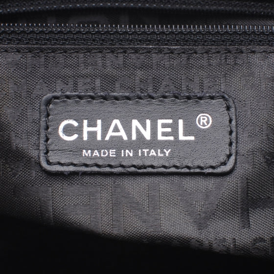 Caviar Square Stitched Large Tote Black