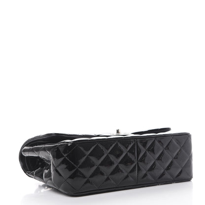 Chanel Patent Quilted Jumbo Double Flap Black 3 of 16