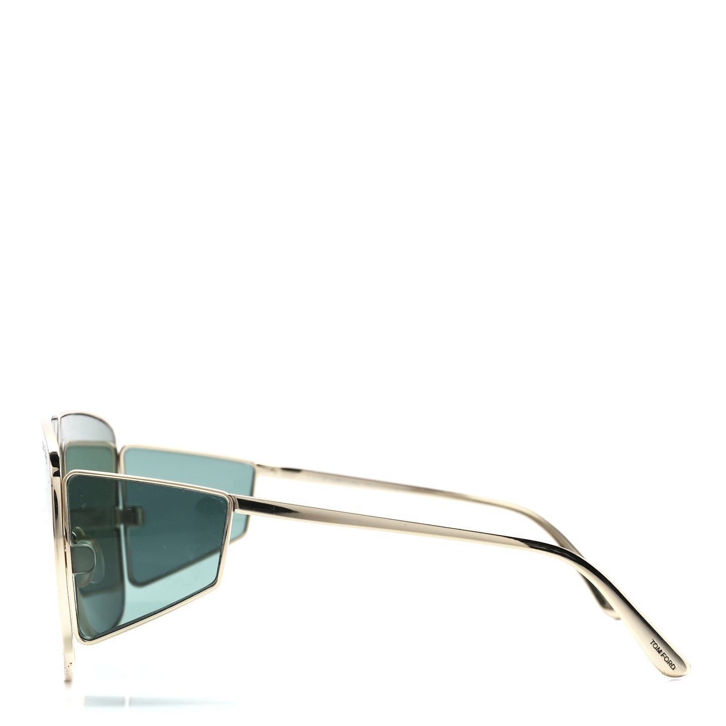 Square Spector Sunglasses TF 708 Green Gold