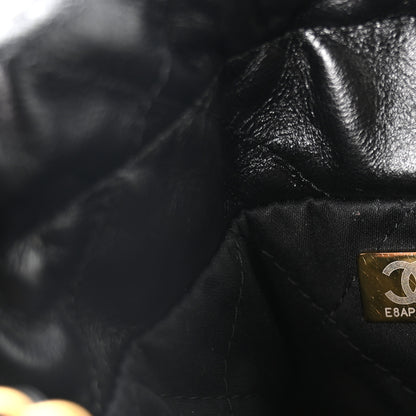 Chanel Shiny Calfskin Quilted Mini Chanel 22 Black 7 of 11