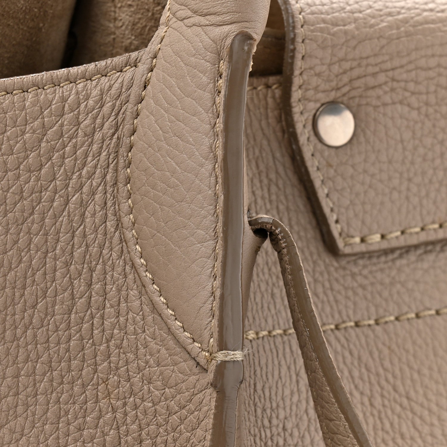 Celine Supple Grained Calfskin Small Big Bag Light Taupe 16 of 18