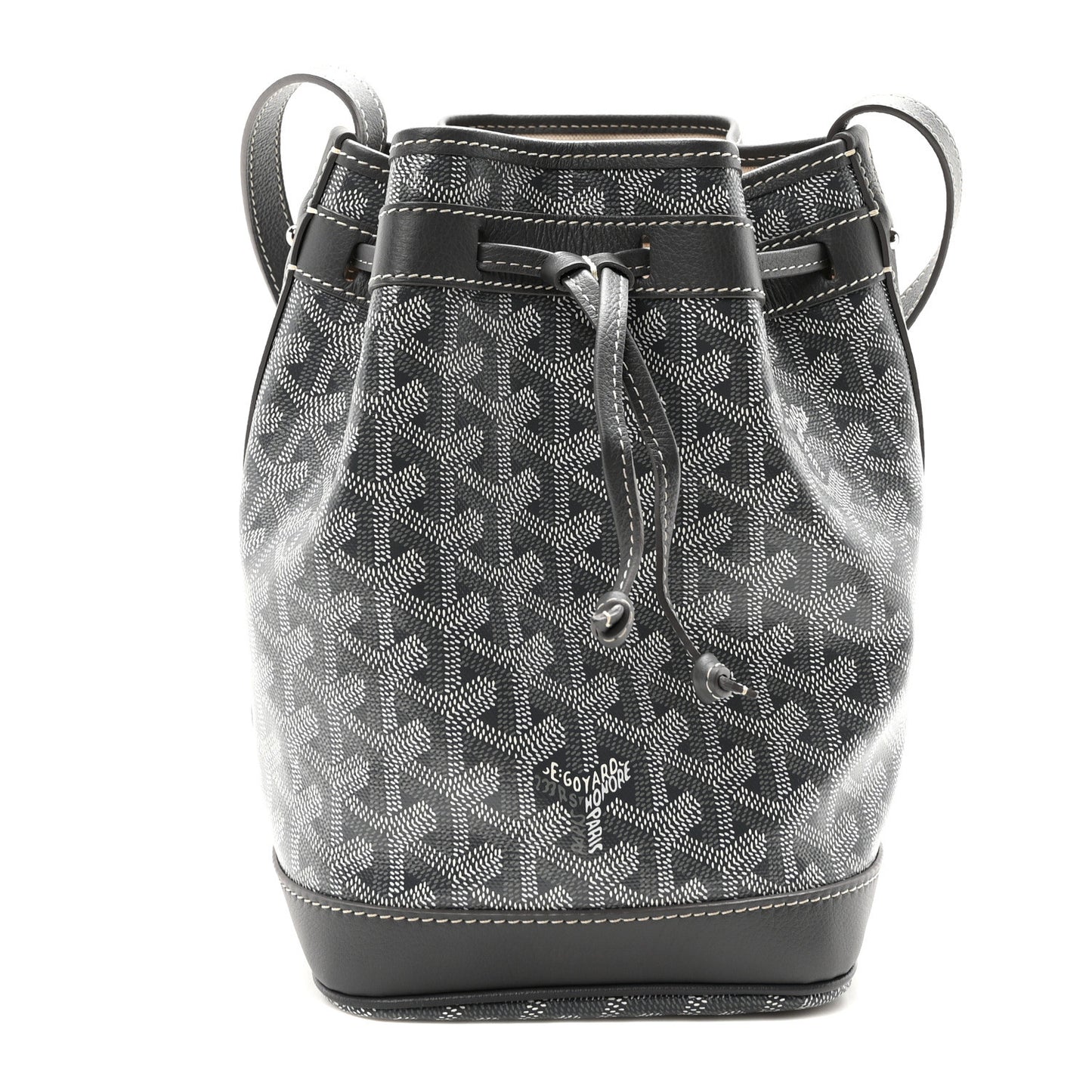 Goyardine Petit Flot Bucket Bag PM Grey
